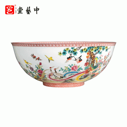 【中藝堂】张景寿 瓷器《龙凤呈祥簿胎碗》