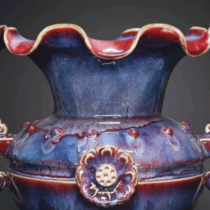 【中藝堂】孔相卿 钧瓷《太平有象》