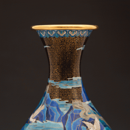 【中藝堂】钟连盛 景泰蓝《和平欢歌》