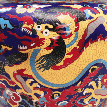 【中藝堂】戴嘉林大师 国器2019景泰蓝《大龙罐》