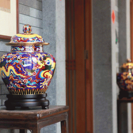 【中藝堂】戴嘉林大师 国器2019景泰蓝《大龙罐》