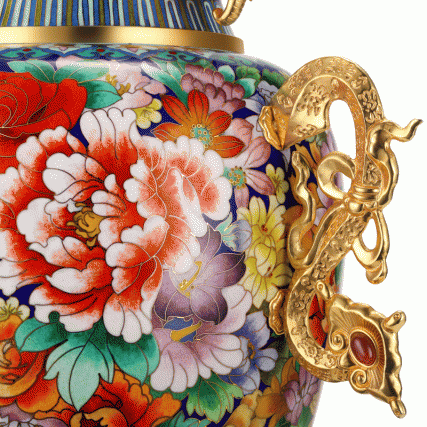 【中藝堂】2019年中国北京世界园艺博览会特别献礼 戴嘉林《世园百花尊》收藏品