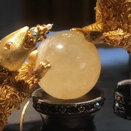 【中藝堂】王树文花丝镶嵌十二生肖·鼠特色年货家居摆件