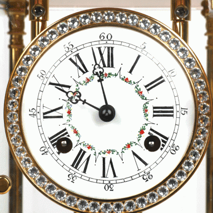 【中藝堂】 刘永森 钟声平安珐琅六柱钟