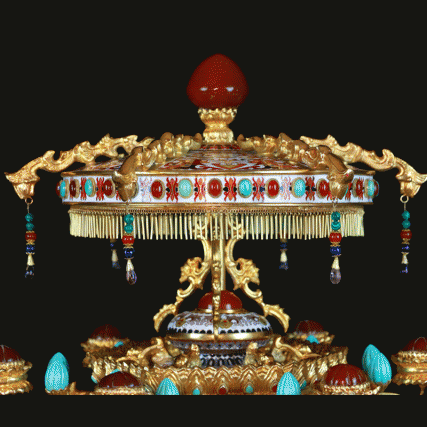 【中藝堂】张同禄 景泰蓝《十大经典·吉羊宝灯》