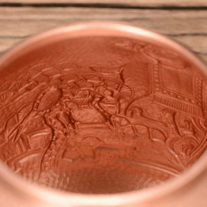 【中藝堂】孟德仁 铜壶《鹿鹤同春》