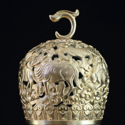 【中藝堂】中国工艺美术大师 刘永森 八十圆梦 艺术里程碑之作 十二生肖《大吉熏》