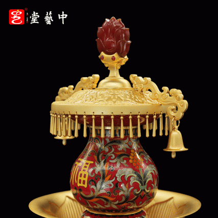 【中藝堂】景泰蓝《同禄连升》 张同禄大师的绝笔之作钟连盛老师联合创作