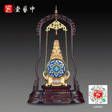 张同禄老师手稿遗作《天下泰平》景泰蓝链瓶集花丝镶嵌玉雕于一身