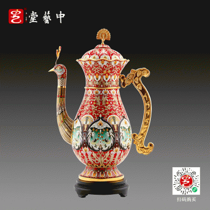 张同禄大师《十大传世》绝艺景泰蓝之【孔雀壶】