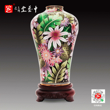 【中藝堂】钟连盛 景泰蓝《繁花似锦》