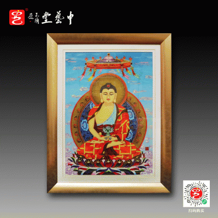 【中藝堂】张同禄 掐丝珐琅画《大福运》