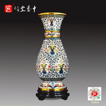 【中藝堂】张同禄 景泰蓝《十大经典·钢花瓶》