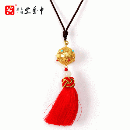 【中藝堂】 花丝镶嵌首饰 香薰（红）