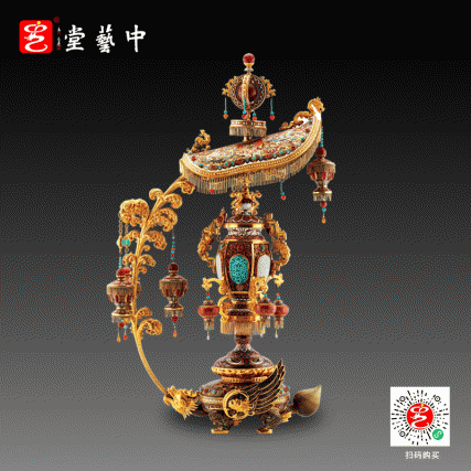 【中藝堂】张同禄 景泰蓝《十大经典·华冠万年灯》