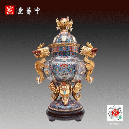 【中藝堂】张同禄 国宝六绝《盛世六和如意炉》