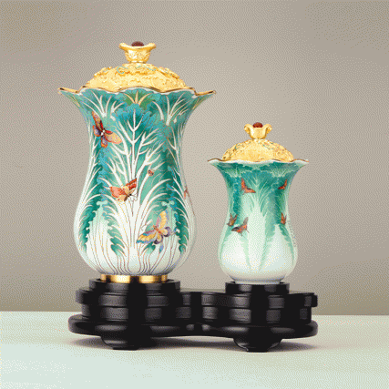 《百财尊》首开一器双珐琅尊先河 | 戴嘉林、阳士琦两位国宝大师破界联袂