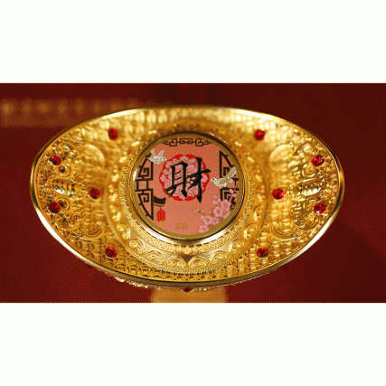 《招财进宝》花丝镶嵌金元宝 | 故宫专家曹静楼品鉴 非遗大师钳海强督造 | 聚宝生财，数你有钱