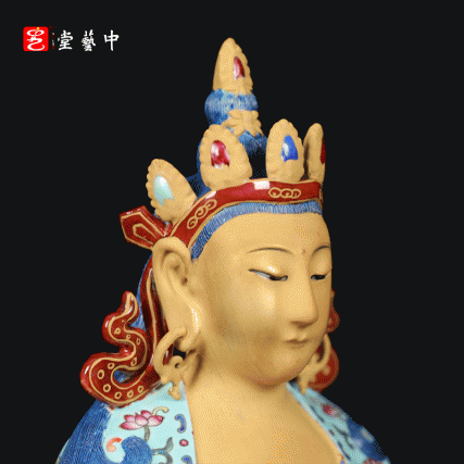 洛阳博物馆藏珍复刻·粉彩描金无量寿佛坐像 | 王辉再造乾隆珐琅彩绝技 | 分段烧造，精工璀璨