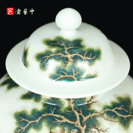 粉彩三阳开泰盖罐 | 王辉大师珐琅彩传世之作 | 将军罐形，三羊启泰，家和业兴