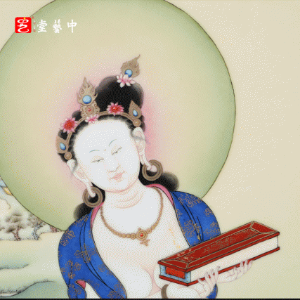 珐琅彩文殊菩萨瓷板画 | 王辉再造佛教艺术珍品，法相庄严，智慧圆融 | 珐琅重彩，见即吉祥