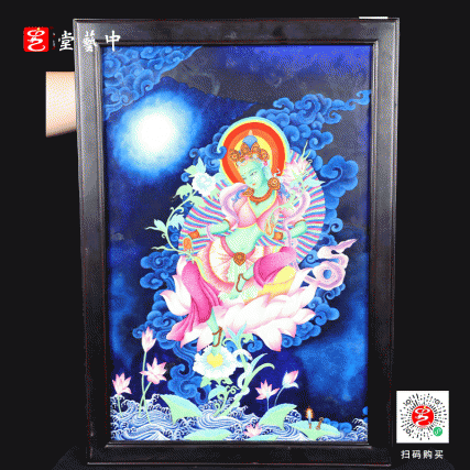 珐琅彩绿度母瓷板画 | 王辉再造藏传佛教艺术珍品，救度母慈悲，智慧如海 | 珐琅重彩，佛境庄严，见即加持