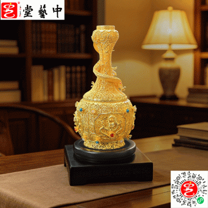 花丝镶嵌・国宝五龙祥瑞尊